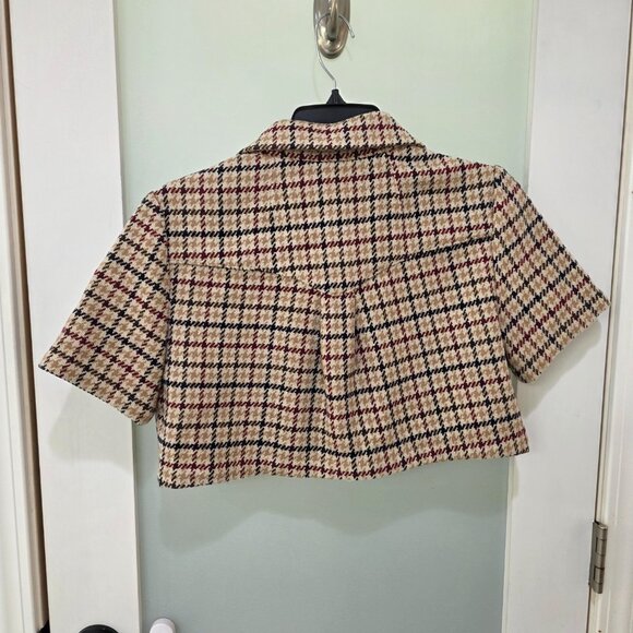 Rumored Women’s Houndstooth Set – Cropped Jacket & Mini Skirt – Size M - Picture 6 of 14
